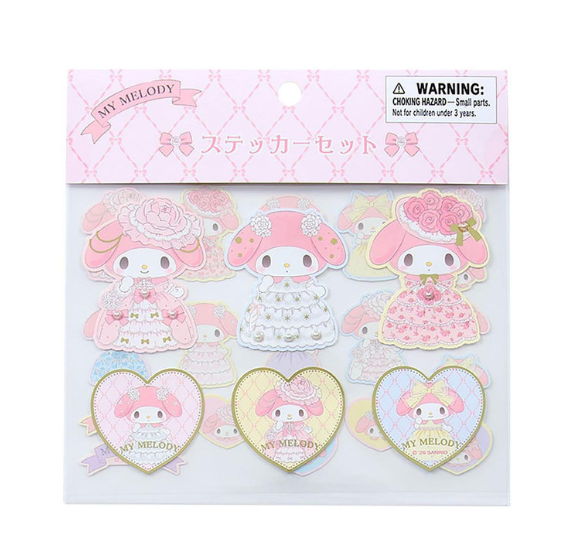 SANRIO ORIGINAL MY MELODY STICKER SET LADY