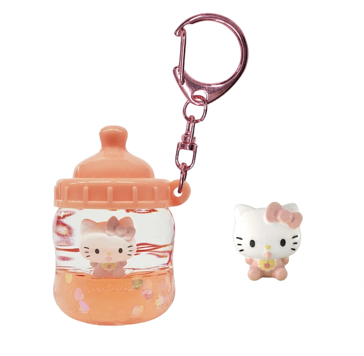SANRIO HELLO KITTY PUKA PUKA BABY BOTTLE KEY CHARM