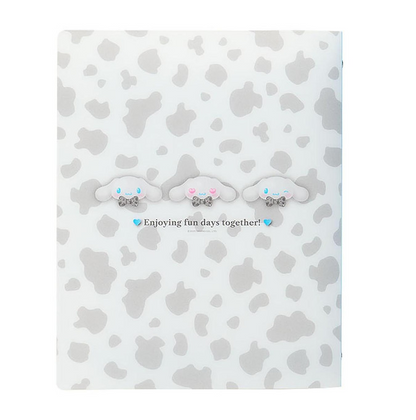 SANRIO ORIGINAL CINNAMOROLL B5 26 HOLE BINDER MONOTONE ANIMAL