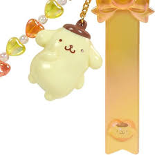 SANRIO JAPAN ORIGINAL POMPOMPURIN CUSTOM KEY CHAIN CLEAR AND PLUMP 3D