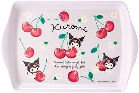 SANRIO JAPAN ORIGINAL KUROMI MINI TRAY COLORFUL FRUIT DESIGN