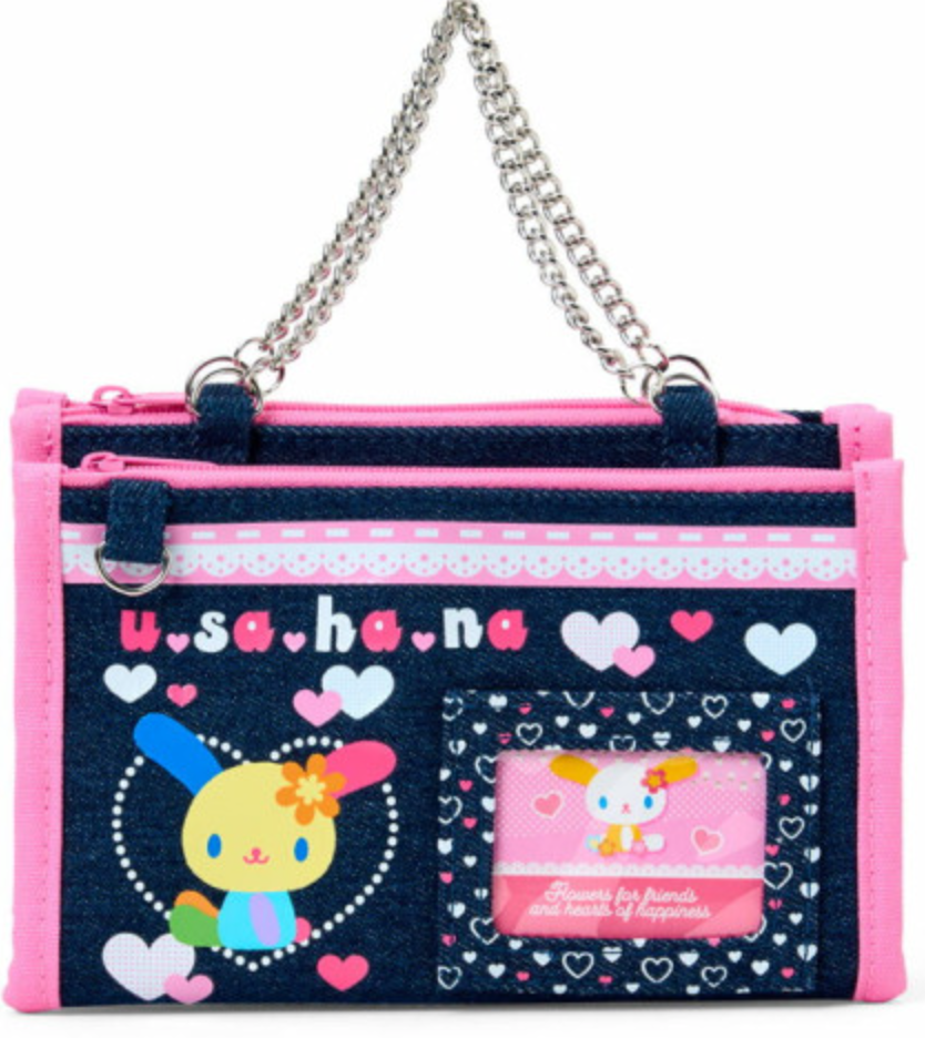 SANRIO ORIGINAL USUHANA HEART-FLUTTERING HEISEI GIRL DENIM POUCH