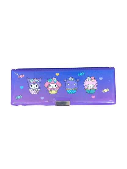 SANRIO KU & MM PENCIL BOX PURPLE