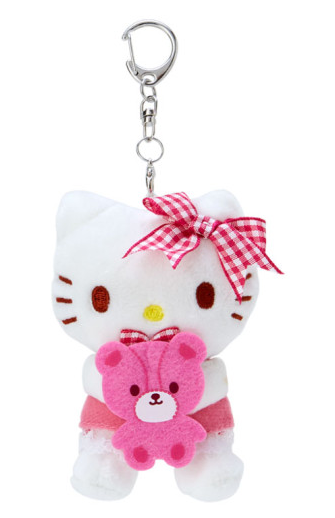 SANRIO JAPAN ORIGINAL HELLO KITTY FAVORITE COLOR BEAR MASCOT CHARM / PLUSH PINK