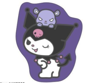 SANRIO KUROMI DIECUT RUG INTERIOR