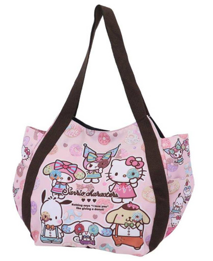 SANRIO JAPAN ORIGINAL CHARACTERS DESSERT PARTY BALLON TOTE BAG DONUT PARTY