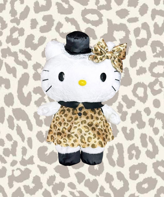 SANRIO HELLO KITTY 10 IN PLUSH LEOPARD FASHION