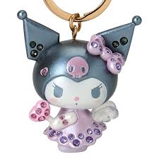 SARIO ORIGINAL KUROMI ANGEL CHARM KEY HOLDER