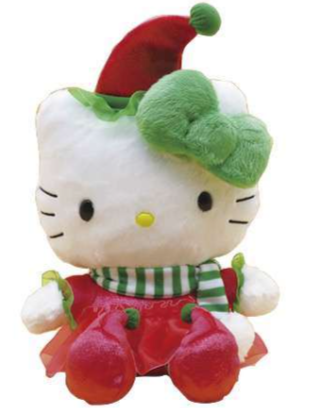 SANRIO HELLO KITTY RED ELF BEAN DOLL KT