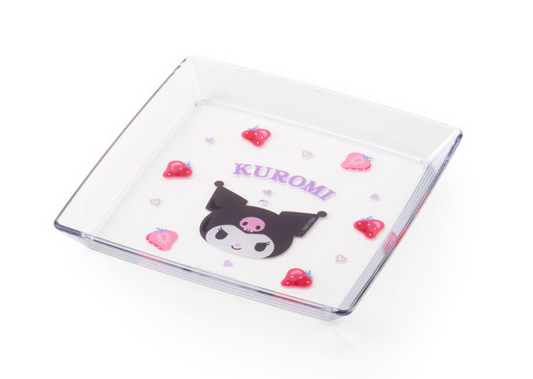 SANRIO ORIGINAL KUROMI STRAWBERRY SQUARE PLATE