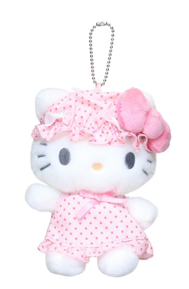SANRIO ORIGINAL HELLO KITTY MASCOT HOLDER NIGHTCAP