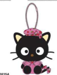 SANRIO ORIGINAL CHOCOCAT STRAWBERRY DRESS MASCOT W / BALL CHAIN