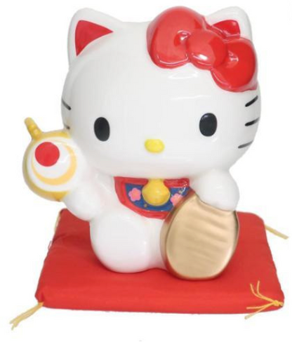 SANRIO ORIGINAL HELLO KITTY PIGGY BANK CERAMIC LUCKY INVITATION