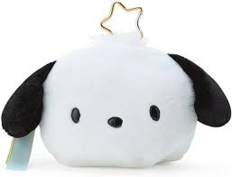 SANRIO JAPAN ORIGINAL POCHACCO FACE SHAPED POUCH WITH WINDOW