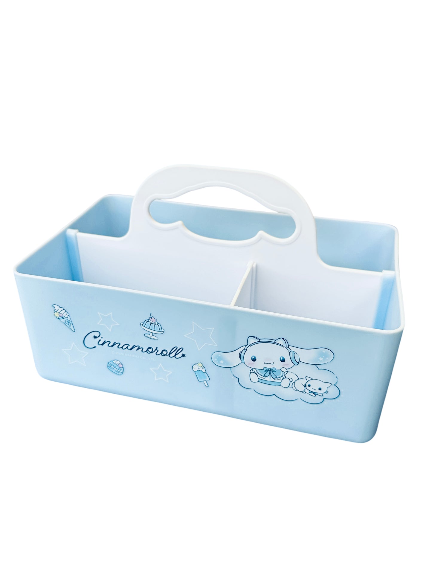 SANRIO ORIGINAL CINNAMOROLL CAT EAR HEADPHONES STORAGE BOX BLUE