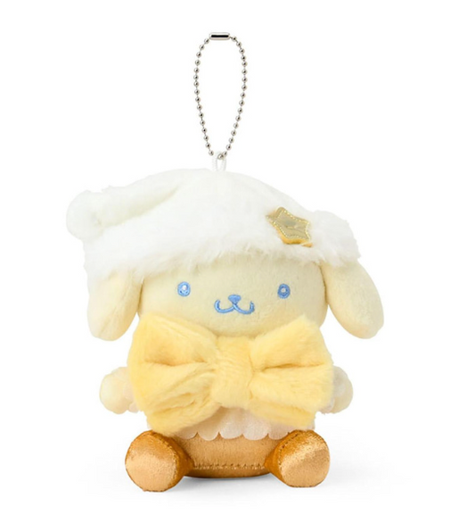 SANRIO ORIGINAL POMPOMPURIN MASCOT HOLDER SPARKLING WINTER