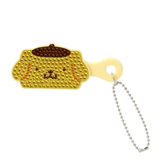 SANRIO POMPOMPURIN MINI KEYCHAIN COMB (KIRA DECO MINIATURE)
