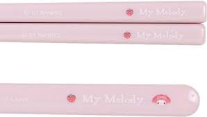 SANRIO JAPAN ORIGINAL MY MELODY CHOPSTICK AND SPOON SET WITH CASE