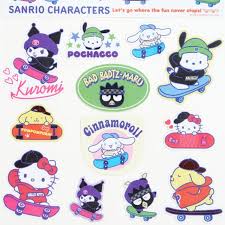 SANRIO JAPAN ORIGINAL CHARACTERS SKATEBOARD STICKERS