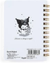 SANRIO JAPAN ORIGINAL KUROMI B7 RING NOTEBOOK