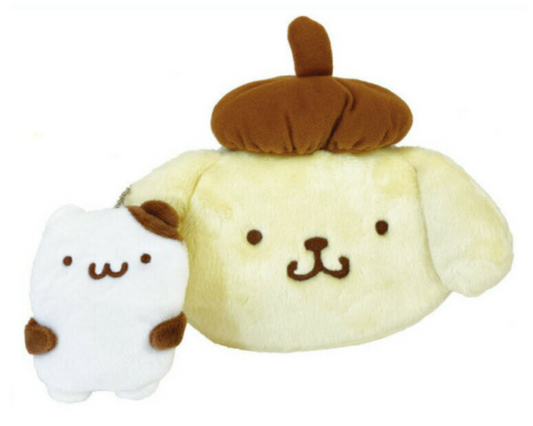 SANRIO ORIGINAL POMPOMPURIN & MUFFIN MASCOT POUCH SET