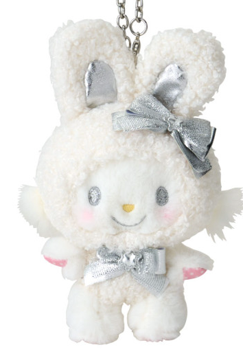 SANRIO ORIGINAL WISH ME MEIL FLUFFY SNOW RABBIT MASCOT CHARM / PLUSH