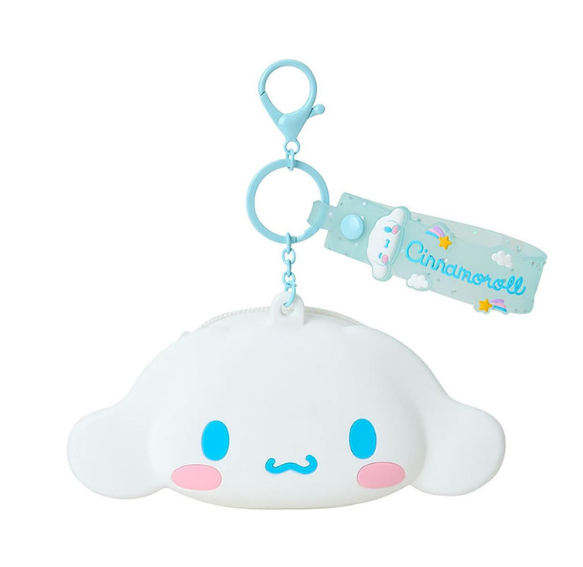 SANRIO ORIGINAL CINNAMOROLL MINI SILICONE POUCH KEYCHAIN
