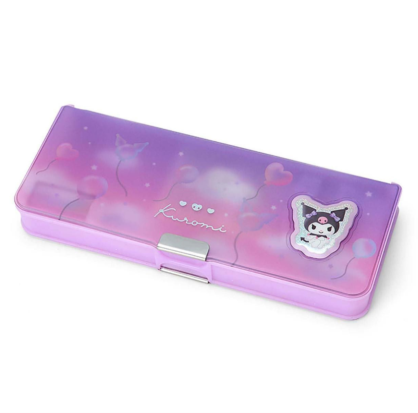 SANRIO ORIGINAL KUROMI DOUBLE-OPENING PENCIL CASE