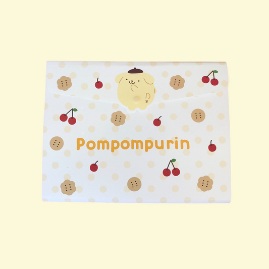 SANRIO JAPAN ORIGINAL POMPOMPURIN PN KUJI 2024 FILE FOLDER (WHITE) #11