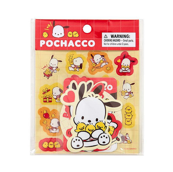 SANRIO ORIGINAL POCHACCO STICKER SET POCHACCO LOVES PEE-CHANS  HAPPY BIRTHDAY