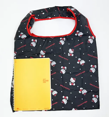 SANRIO ORIGINAL HELLO KITTY ECO BAG WITH POCKET BLACK