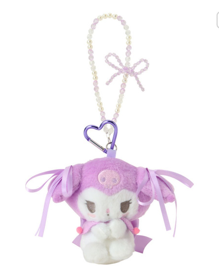 SANRIO ORIGINAL KUROMI MASCOT HOLDER PASTEL COLOR TOY