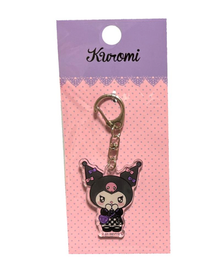SANRIO JAPAN ORIGINAL KUROMI ACRYLIC KEYCHAIN