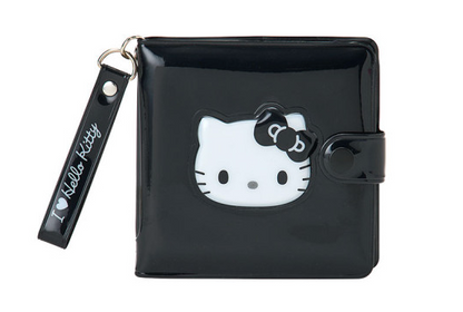 SANRIO ORIGINAL HELLO KITTY VINYL WALLET BLACK (I LOVE HELLO KITTY)