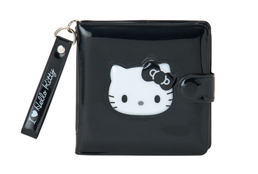 SANRIO ORIGINAL HELLO KITTY VINYL WALLET BLACK (I LOVE HELLO KITTY)