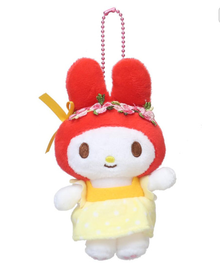SANRIO ORIGINAL MY MELODY 50TH ANNIVERSARY MASCOT HOLDER- ONE PIECE YELLOW