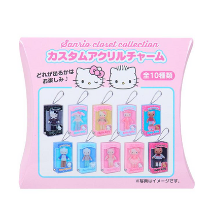 SANRIO ORIGINAL DEAR DANIEL & HELLO KITTY ACRYLIC CHARM BLIND BOX CLOSET COLLECTION  DOLL BOX