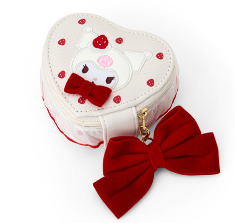 SANRIO ORIGINAL KUROMI ACCESSORY CASE HEART STRAWBERRY SHORTCAKE