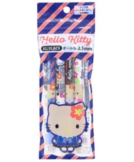 SANRIO ORIGINAL HELLO KITTY BALLPOINT PEN TAN (SET OF 4)