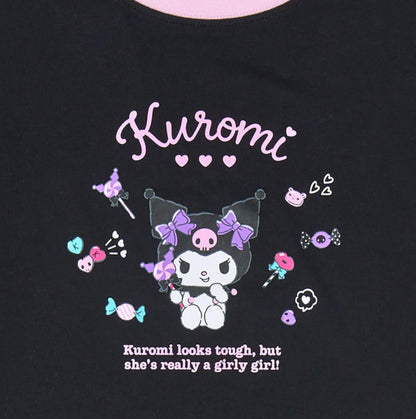 SANRIO KUROMI BLACK KIDS TSHIRT (120 CM)