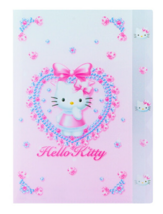 SANRIO ORIGINAL HELLO KITTY Y2K BALLET CORE 5 POCKETS A4 INDEX HOLDER
