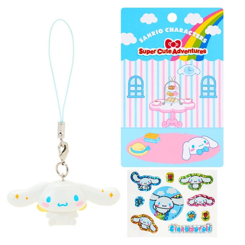 SANRIO ORIGINAL CINNAMOROLL STRAP AND STICKER SET SUPER CUTE ADVENTURES MY DREAM SMARTPHONE