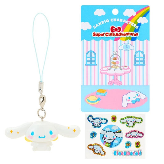 SANRIO ORIGINAL CINNAMOROLL STRAP AND STICKER SET SUPER CUTE ADVENTURES MY DREAM SMARTPHONE