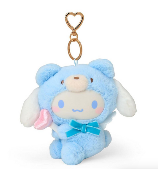 SANRIO ORIGINAL CINNAMOROLL MASCOT HOLDER FLUFFY ANGEL BEAR
