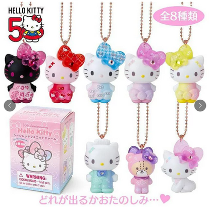 SANRIO ORIGINAL HELLO KITTY 50TH ANNIVERSARY CHARM FIGURES BLIND BOX