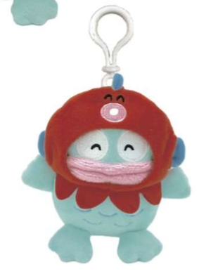 SANRIO HANGYODON MASCOT CLIP ON OCTOPUS