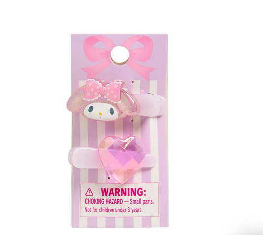 SANRIO ORIGINAL MY MELODY KIDS MINI HAIR CLIP SET