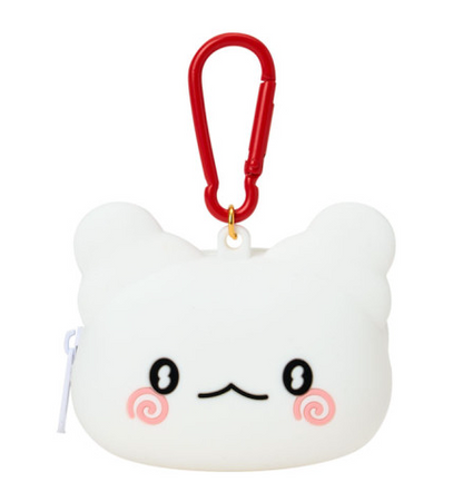 SANRIO ORIGINAL HANAMARUOBAKE FACE-SHAPED SILICONE MINI POUCH (I LOVE SWEETS)