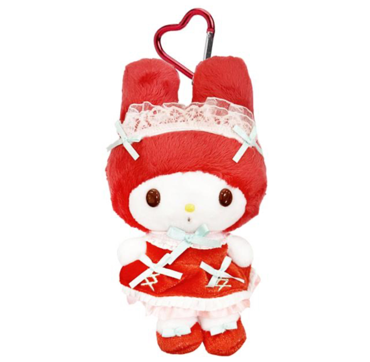 SANRIO ORIGINAL MY MELODY 50TH ANNIVERSARY MASCOT HOLDER (GREEN BOW)