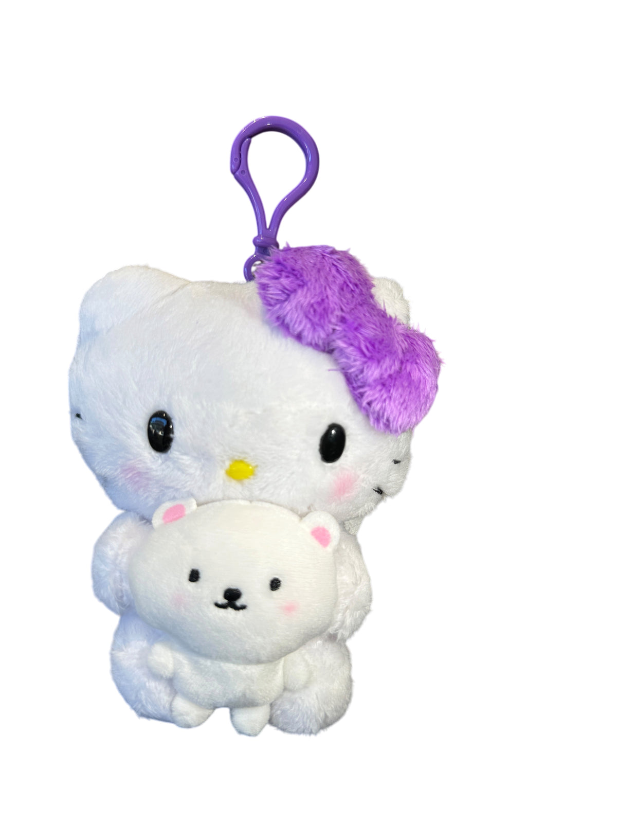 SANRIO HELLO KITTY MASCOT CLIP ON BABY POLAR BEAR HUG